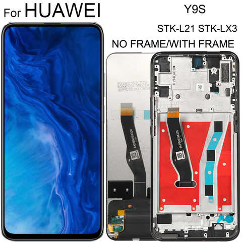 Оригинальный дисплей 6,59 дюйма с рамкой для Huawei Y9S Y9 s / P Smart Pro 2019, ЖК-дисплей с сенсорным экраном, дигитайзер в сборе, запасные части 1005003428362926