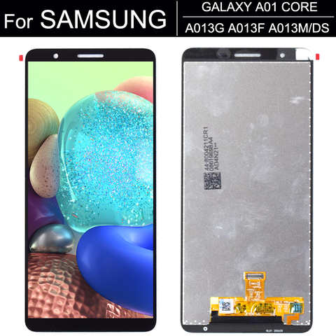 AMOLED для Samsung galaxy A01 core LCD SM-A013G A013 A013F A013G A013M/DS, ЖК-дисплей, сенсорный экран, дигитайзер, замена в сборе 1005003428646966