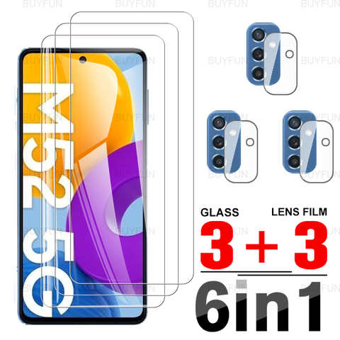 6 в 1 пленка для объектива камеры Samsung Galaxy M52 5G 6,7 ''HD переднее закаленное стекло Защита экрана для samsung m 52 52m galax m52 1005003433381771