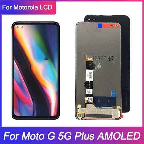 AMOLED для Motorola Moto G 5G Plus XT2075 XT2075-2 XT2075-3 ЖК-дисплей, сенсорный экран в сборе, дигитайзер, сменный экран 1005003433673422