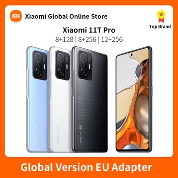 Смартфон Xiaomi 11T Pro, 128 Гб/256 ГБ, Snapdragon 888 восемь ядер, 120 Вт, HyperCharge, камера 120 МП, Гц, AMOLED дисплей 1005003439953474