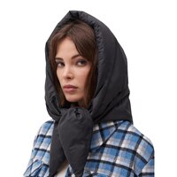 Модный треугольный шарф-пуховик, женский зимний пышный Теплый головной платок, водонепроницаемый двойной дизайн, пуховая однотонная шаль 1005003441308884