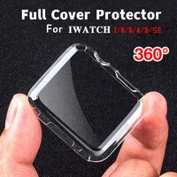 Полная защита для Apple Watch Half Cases 7 6 5 4 3 45 мм 41 мм 44 мм 42 мм 40 мм 38 мм, защитные пленки для Iwatch Series 7 6 5 4 3 2 SE 1005003444910318