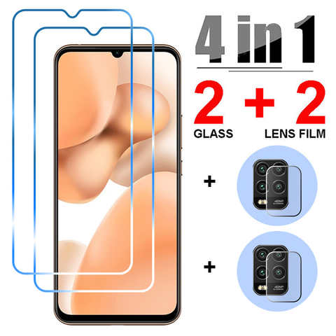 Закаленное стекло HD4in1 для xiaomi poco x3 Pro NFC, пленка для объектива, Защитное стекло для экрана xiaomi poco c3 m3 pro f3 1005003453581255