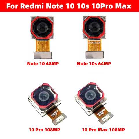 Оригинальный модуль основной задней камеры для Xiaomi Redmi Note 10 Pro 10S Max, красный задний боковой кулачок Mi, гибкий кабель, запасные части 1005003454324847