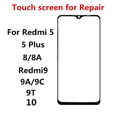Переднее стекло для Xiaomi Redmi 10 5G 10C 5 Plus 8 8A 9 9C 9A 9T, сенсорный экран, ЖК-дисплей, панель, крышка, ремонт, запасные части 1005003455368526