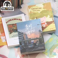 Mr.Paper 8 дизайнерских букв для влюбленных Domoto Yoyo ежедневная серия креативная простая декоративная бумага для рукоделия 1005003466255221