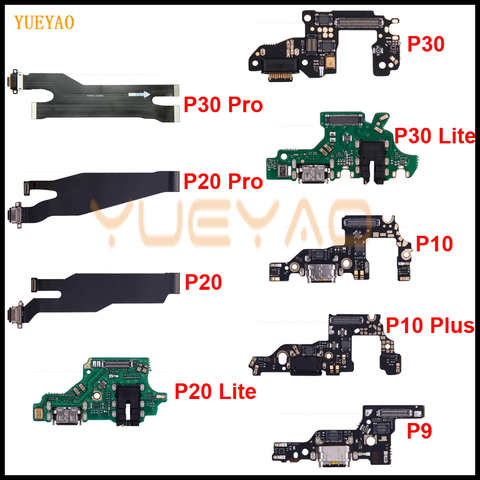 Разъем для зарядного порта, запчасти для платы, гибкий кабель с микрофоном для HuaWei P30 P20 Pro P10 P9 Plus Lite Mini, гибкий кабель для зарядки 1005003466410724