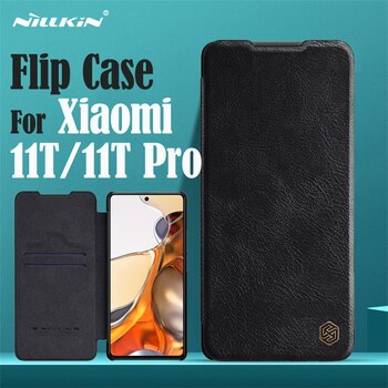 Флип-чехол Nillkin Qin для Xiaomi 11T / 11T Pro, кожаный чехол-книжка с кармашком для карт, чехол-книжка для Xiaomi Mi 11T Pro, чехлы для телефонов 1005003469992039