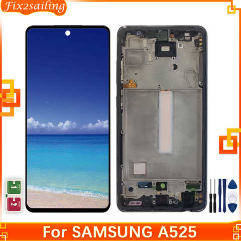 ЖК-дисплей для Samsung A52 4G A525, ЖК-дисплей для Samsung A52, ЖК-дисплей с сенсорным экраном для Samsung Galaxy A52, протестирован 1005003475174724
