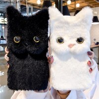 Силиконовые чехлы с милыми кошачьими ушками для телефонов Huawei P50 P40 P30 P20 Y6 Y7 Y9 Y8P smart 2019 Nova 3I 5T Honor 8X 10, плюшевый чехол 1005003477831173
