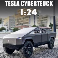 Кибергрузовик Tesla 1:24, модель автомобиля из сплава, литой и игрушечный автомобиль, детские игрушки для детей, рождественские подарки, игрушка для мальчиков 1005003481403734
