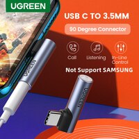 UGREEN USB Type C на 3,5 мм разъем для телефона Аксессуары для наушников адаптер для Xiaomi Mi 9 Oneplus 9 Pro Huawei P30 Pro USB C адаптер 1005003482461456