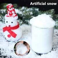 1 пакет искусственный снег украшение для рождественской вечеринки искусственные снежинки снег мгновенное добавление для наполнителя впитывающий DIY волшебный снежок 1005003487751961