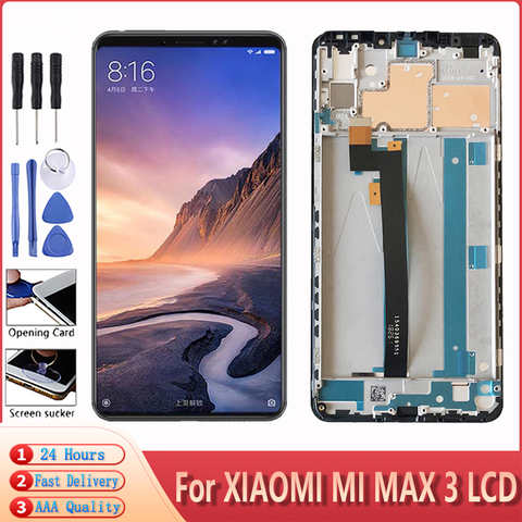 ЖК-экран 6,91 дюйма для Xiaomi Mi Max 3, ЖК-дисплей с сенсорным экраном, дигитайзер в сборе, замена для Xiaomi Mi Max 3 Max3, ЖК-дисплей 1005003496413810