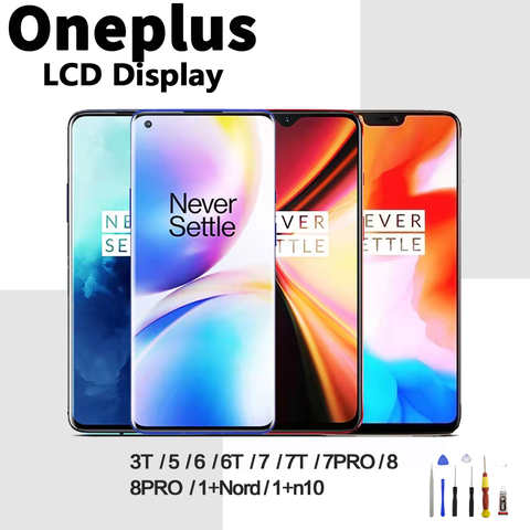 ЖК-дисплей для OnePlus 3T 5 6 6T 7 7T 7pro 8 8pro 8z, сенсорный экран для OnePlus 5t 7T 6t 7, дисплей с дигитайзером в сборе, замена 1005003499768988