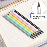 Долговечный цветной карандаш без чернил HB, неограниченная ручка для письма без чернил, инструмент для скетчинга, офисные принадлежности, школьные канцелярские принадлежности, подарок 1005003500923958