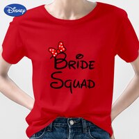 Женская футболка Urban Bride Squad Disney Mickey Mouse, футболка для девичника 2022 года, испанский красный топ, модная футболка Femme 1005003504655191