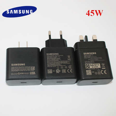 Samsung Оригинальное 45 Вт USB C супер Адаптивное быстрое зарядное устройство для GALAXY S20/S21 Ultra S21FE Note20 Plus EP-TA845 A72 Note10 + 1005003505155710