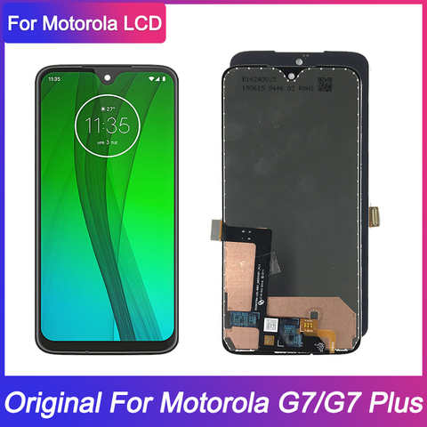Оригинальный дисплей для MOTO G7 Plus, ЖК-экран с сенсорным дигитайзером в сборе для Motorola MOTO G7, сменный ЖК-дисплей 1005003508963139