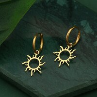 Серьги из нержавеющей стали, новинка, кольца с покрытием от солнца, серьги 2022, трендовые очаровательные серьги для женщин, ювелирные изделия, лучший подарок для вечеринки 1005003512260033