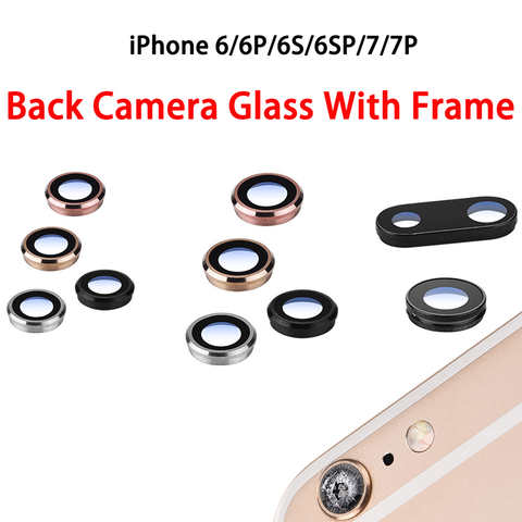 Новинка стекло для объектива задней камеры с рамкой запасная часть для iPhone 6 6Plus 6s 6splus 7G 7 plus 1005003515662127
