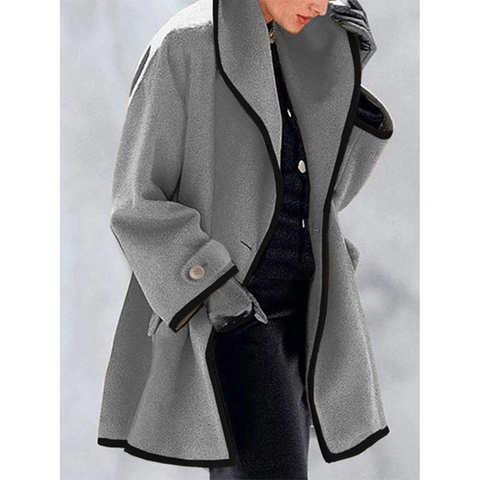 Зимнее женское пальто, модная Корейская универсальная ветровка в стиле преппи в стиле ретро, повседневное теплое шерстяное пальто, Женское зимнее пальто оверсайз пальто женское зима дубленка женская зимняя 1005003520496183