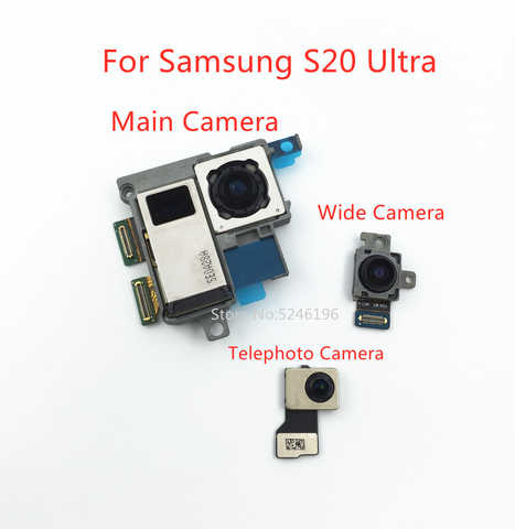 1 шт. задняя большая Основная камера Фронтальная камера Модуль гибкий кабель для Samsung Galaxy S20Ultra S20 ультра оригинальная Запасная часть 1005003524079377