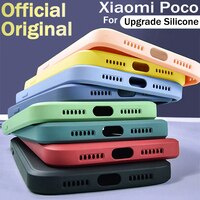 Оригинальный Роскошный Матовый жидкого силиконовый чехол на поко xiaomi poco x3 pro f3 gt m4 pro про, противоударный бархатная мягкая задняя крышка чехлы для poco x3 nfc f2 m3 pro 1005003528309250