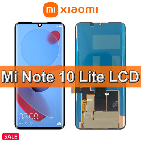 ЖК-дисплей и дигитайзер сенсорного экрана в сборе для Xiaomi Mi Note 10 Lite, 6,47 дюйма 1005003528609527