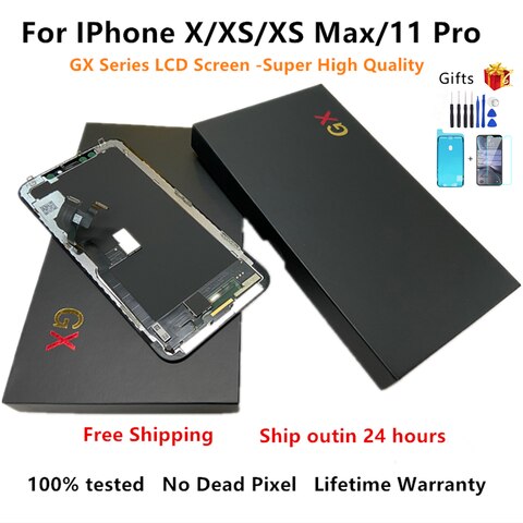 ЖК-дисплей GX жесткий с дигитайзером в сборе для iPhone X XS Max 11 Pro Max 12 Pro Max 12 1005003556530426