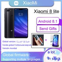 Смартфон xiaomi 8 lite с google play, 6 ГБ, 128 ГБ, Snapdragon 660AIE, 2280*1080, сканер отпечатков пальцев, быстрая зарядка, 18 Вт 1005003558131080