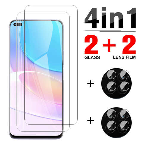 Чехол 4 в 1 из закаленного стекла для Huawei nova 8i, Защита экрана для Huawei nova 7i, 6, 7 SE, 5T, 5Z, защитная пленка для объектива камеры 1005003563888305