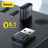 USB Bluetooth адаптер Baseus, адаптер Bluetooth 5,1 для ПК, ноутбука, беспроводной динамик, аудио приемник, USB передатчик 1005003593355468