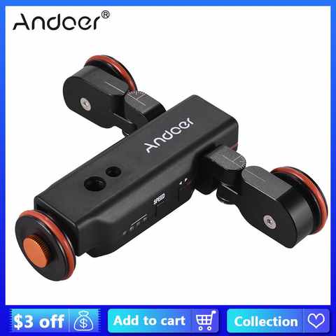 Беспроводная тележка Andoer L4 PRO L5i, мини-слайдер с дистанционным управлением, подходит для камер Canon, Nikon, Sony 1005003605349322