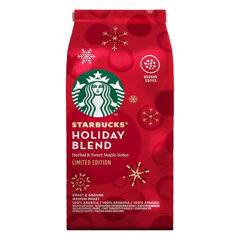 Кофе молотый Starbucks Holiday Blend Limited Edition, средняя обжарка, пакет. 190г 1005003612673696