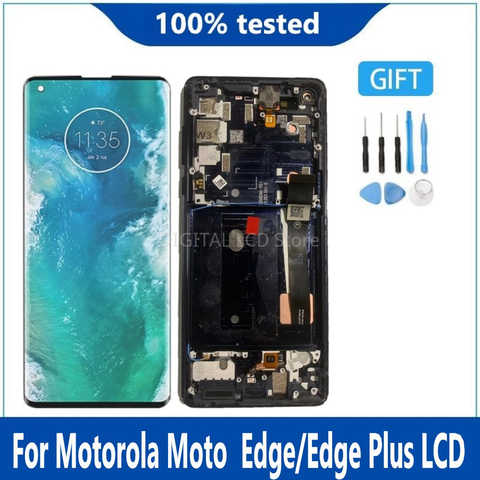 Для Motorola Moto Edge + LCD XT2061-3 сенсорный экран дигитайзер для Moto Edge дисплей XT2063-3 сенсорная панель для moto edge plus 1005003626821122