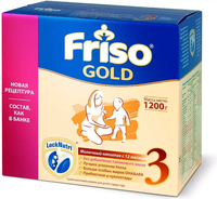 Молочная смесь Friso Gold 3 с пребиотиками "LockNutri", от 12 мес., к.п., 1200 гр 1005003626937694