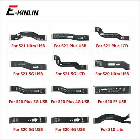 Новый основной разъем материнской платы гибкий кабель для ЖК-дисплея для Samsung Galaxy S10 Lite S20 FE S21 Plus Ultra 1005003630884046