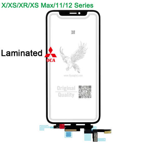 10 шт. (Flyeaglet) OEM ЖК-дисплей внешний сенсорный экран дигитайзер + OCA для Apple iPhone X XS Max XR 11 Pro Max 12 Mini Max 1005003631425093
