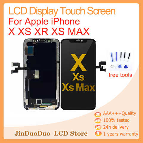ЖК-дисплей Super Amoled для iPhone XS Max, сенсорный экран с дигитайзером в сборе для iPhone X, сменный ЖК-экран XR с 3D сенсорным экраном 1005003635510558