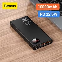 Baseus Power Bank 10000 мАч 22,5 Вт PD Быстрая зарядка портативная батарея Быстрая зарядка для iPhone 13 Xiaomi Huawei PoverBank 1005003639117633