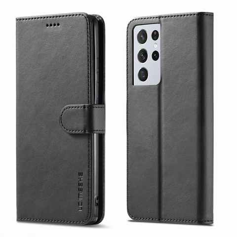 Чехол-бумажник для Samsung Galaxy S21 Ultra, кожаный чехол-книжка с откидной крышкой для Samsung S21 + Plus S 21, роскошные чехлы для телефонов 1005003644804384