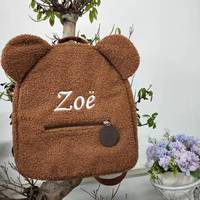 Рюкзак с вышивкой медведя, портативный детский дорожный рюкзак для покупок с вышивкой, женский рюкзак на плечо с милым медведем 1005003653521204