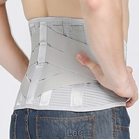 Поддерживающий бандаж для нижней части спины, поддержка талии, снятие боли в спине, поясничный корсет, пояс для грыжи, дискового сколиоза, с 3 подушечками 1005003656960662