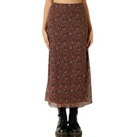 Женская длинная юбка с цветочным принтом, Повседневная элегантная простая юбка с высокой талией и поясом на резинке, 2022 1005003657789436