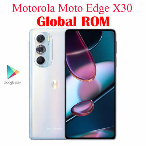 Motorola Moto Edge X30 смартфон с 5,5-дюймовым дисплеем, процессором Snapdragon 8, 6,7 мАч, 68 Вт, 50 МП, Android 12 1005003668090821