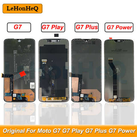 AMOLED ЖК-дисплей для Motorola Moto G7 G7 мощный дисплей XT1955 ЖК-дисплей G7 Plus сенсорный экран дигитайзер G7 Play Замена ЖК-экрана xtсвязь 1005003670766175