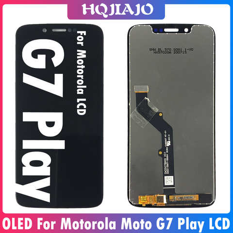 5,7 ''OLED ЖК-дисплей для Motorola Moto G7 Play ЖК-дисплей сенсорный экран дигитайзер в сборе для Moto XT1952-4 ЖК-экран Замена 1005003687910209