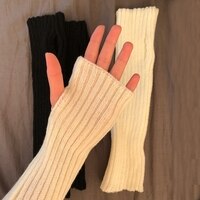 Женские трикотажные перчатки без пальцев, в японском стиле 1005003692084699